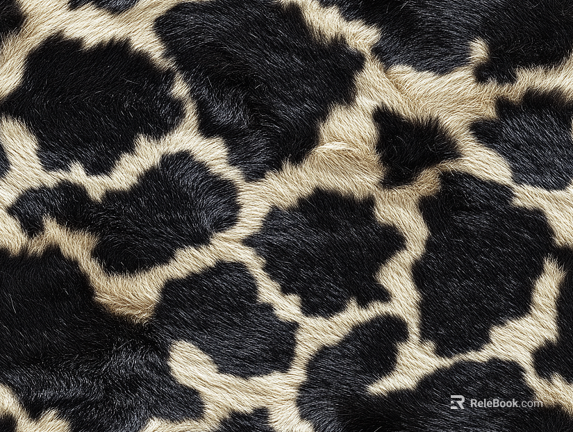 modern animal fur black spotted fur texture