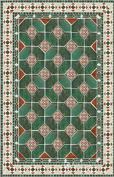 Floor stone mosaic pattern texture