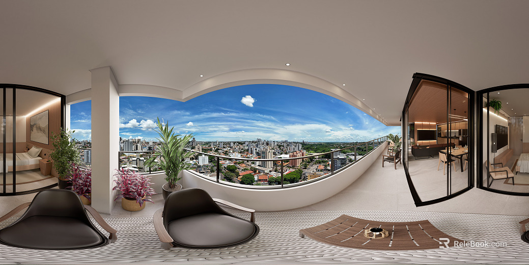 Indoor Balcony HDR texture