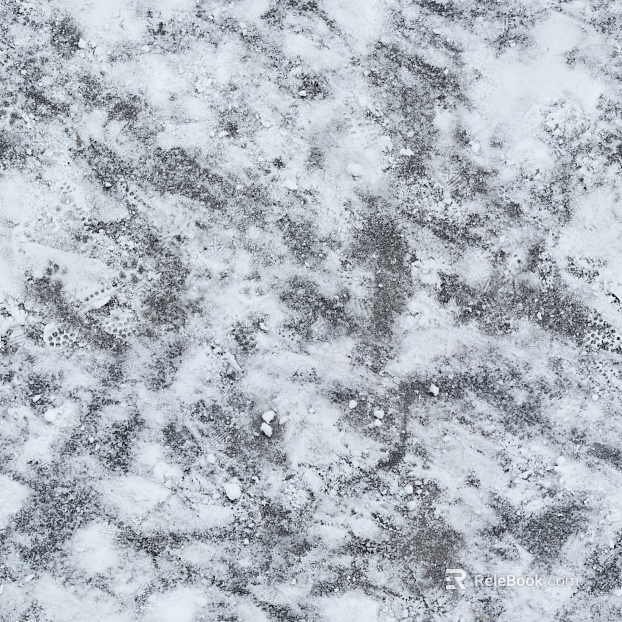 Frozen ground texture