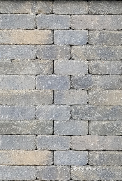 Ash-tone antique brick outdoor wall brick texture