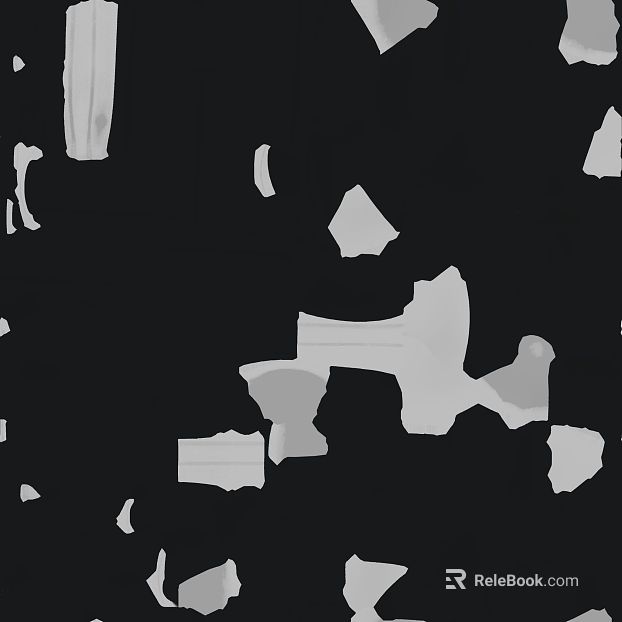 Black and white terrazzo indoor ground texture