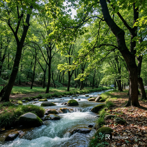 Wild Outdoor Forest Streams Trees Rainforest texture
