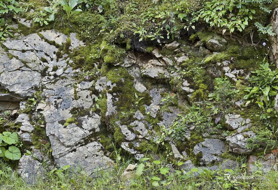 Ground mountain rock wall texture