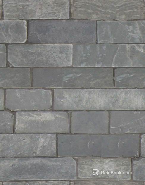 Green gray culture stone exterior wall paving texture
