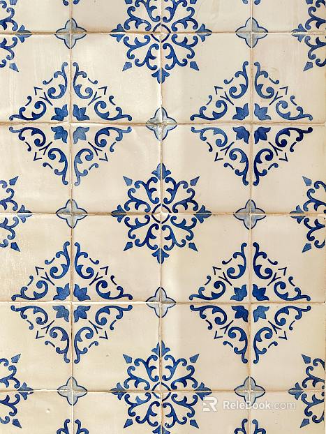 Flower tile texture