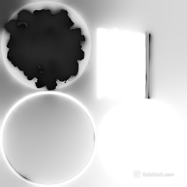 Black and white art installation wall decoration texture