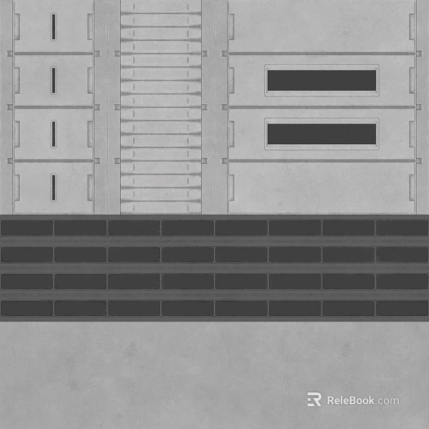 Light gray industrial wind cement brick wall building materials texture