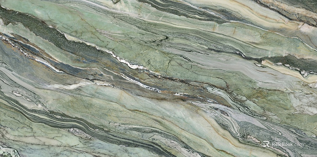 flowing marble shangri-la green jade texture