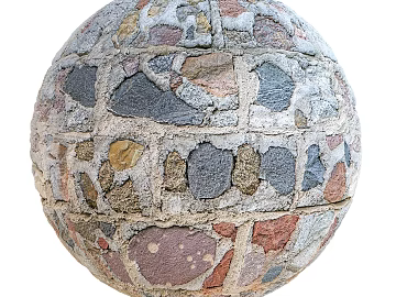 Brick wall PBR texture (ID:ffach015714)