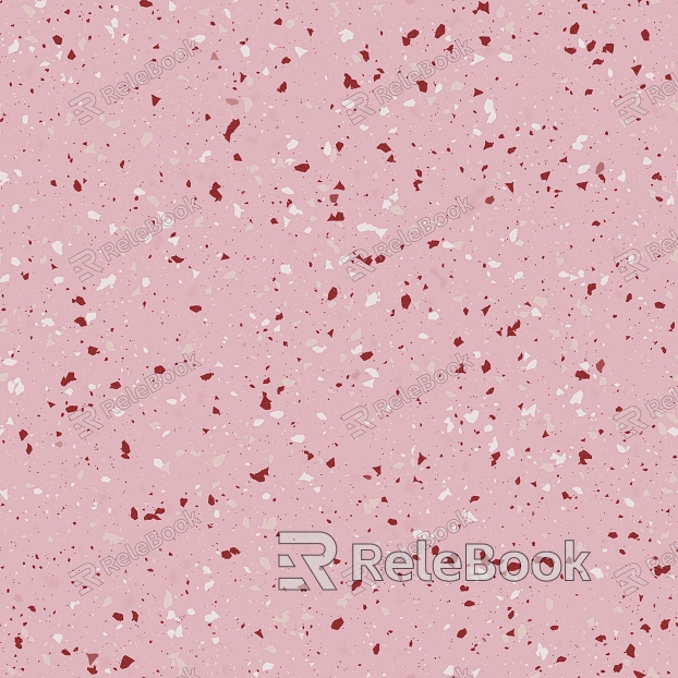 Close-up of a Terrazzo surface, a composite material featuring chips of marble, quartz, glass, and granite set in concrete or epoxy, renowned for its durability and aesthetic appeal.