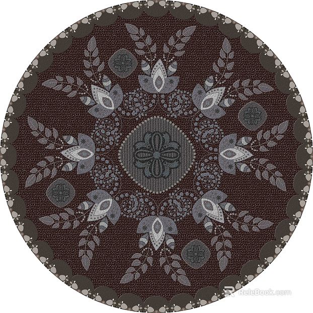 Round carpet texture