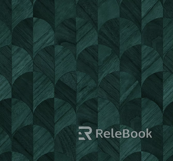 Feather Tile Nordic Plaid Dark Green Toilet Tile Seamless texture
