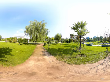 HDR ecological greening garden panorama texture (ID:ffach563103)