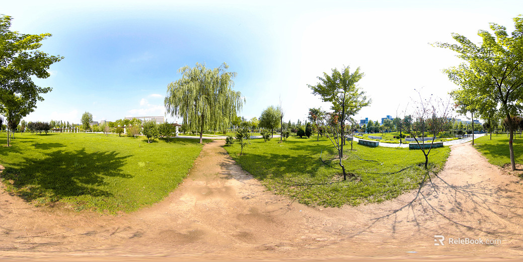 HDR ecological greening garden panorama texture