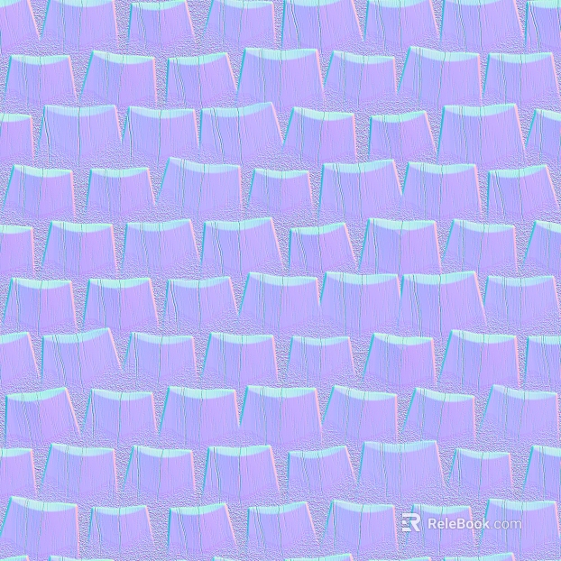 Lilac Magic Color Scale-shaped Art Brick texture