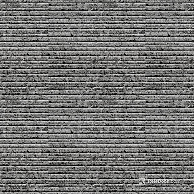 Machine planing stone gray troughed brick texture