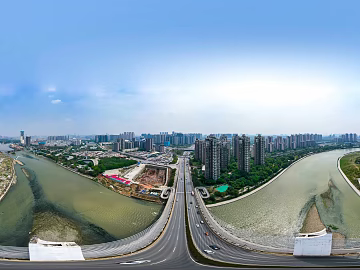 HDR city road traffic panorama texture (ID:ffach788103)