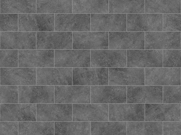Brick wall I-shaped gray floor tile seamless 3d model