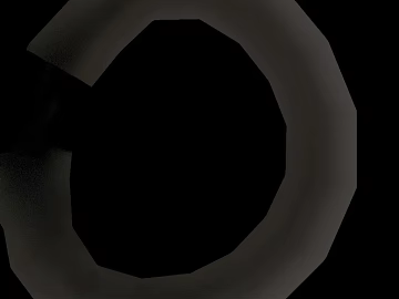 Dark gray broken metal ring 3d model