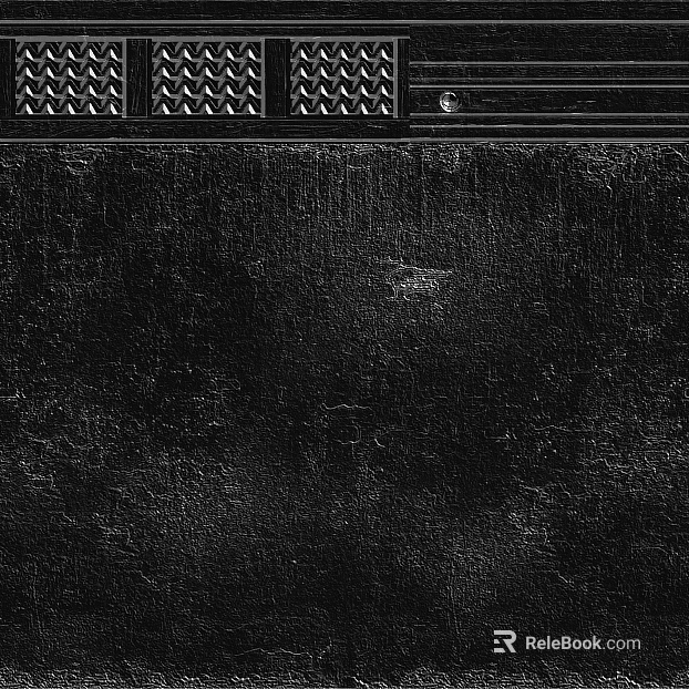 Black distressed textured leather wall soft bag texture
