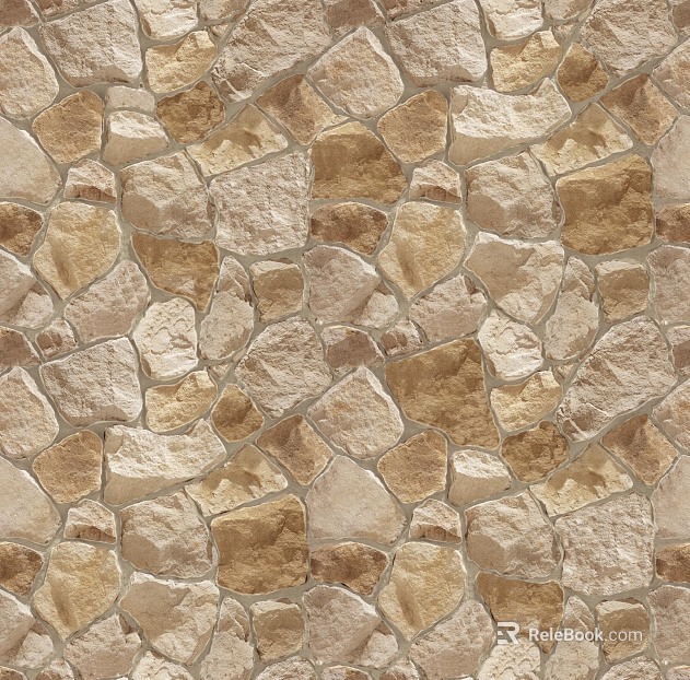 Culture stone yellow stone wall seamless texture