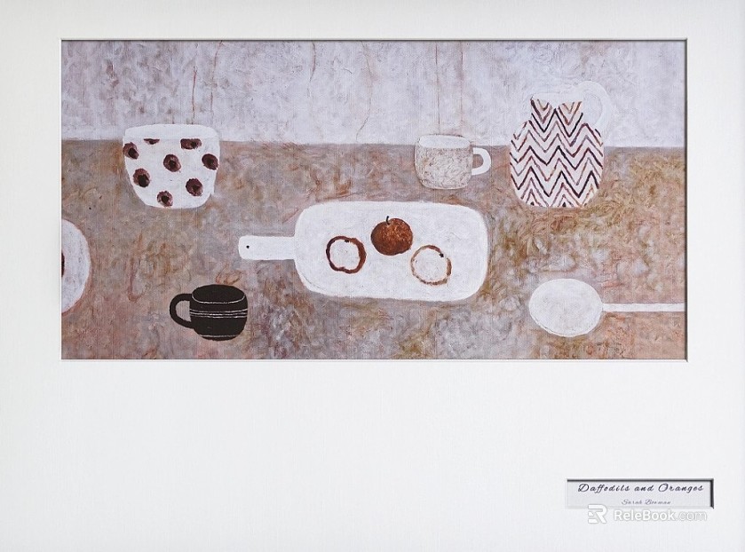 Simple still life decorative painting restaurant painting texture