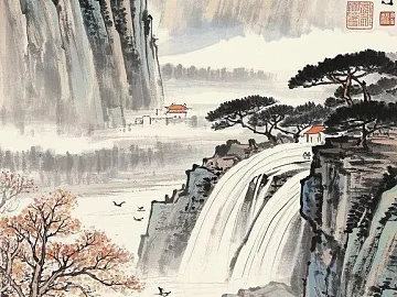 Modern Art Hanging Painting Chinese Hanging Painting Landscape Painting Animal Painting texture (ID:ffaeh229927)