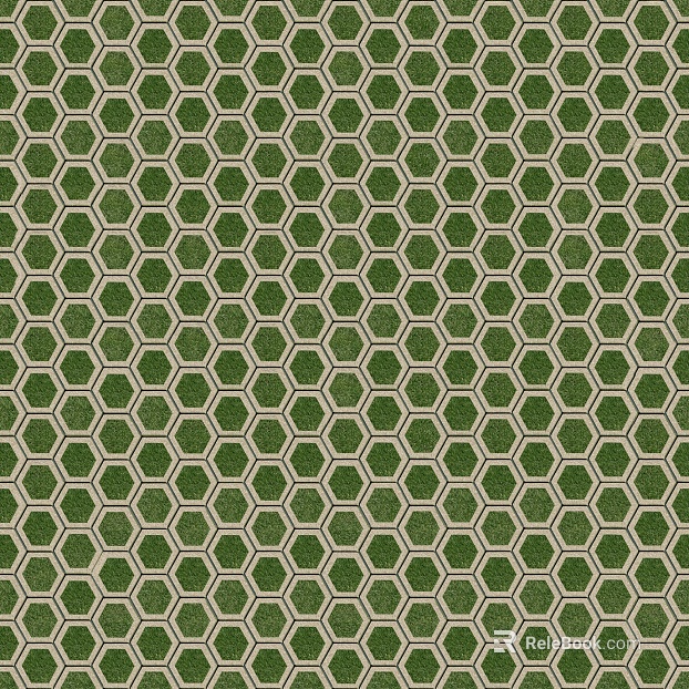 Grass-planting brick, parking brick, lawn brick, permeable brick texture