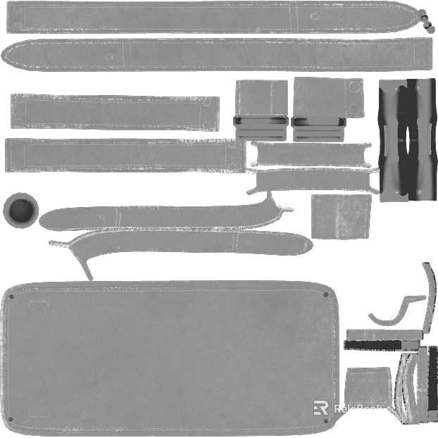 Grey Fine Grain Leather Leather Parts texture
