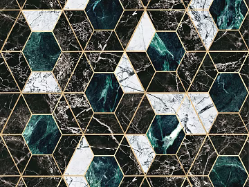 Hexagonal brick color polygon pavement texture (ID:ffagg21083)
