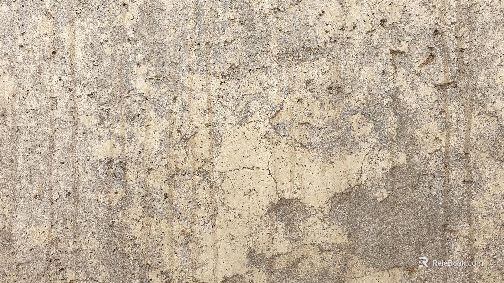 Yellowing white wall texture