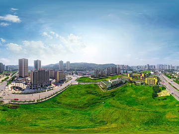 HDR urban ecological greening panorama texture (ID:ffach013203)