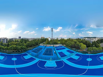 HDR City Sports Fitness Square Panorama texture (ID:ffach722003)