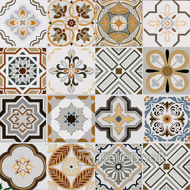 Tile Bohemian style seamless texture