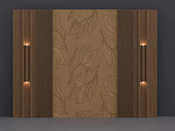 Curry Plant Pattern Wall Panel texture (ID:ffaeh014056)