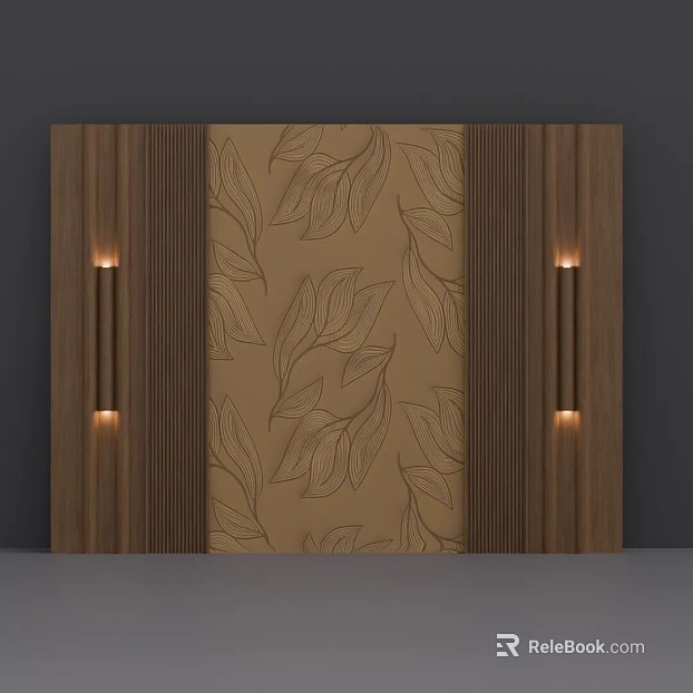 Curry Plant Pattern Wall Panel texture