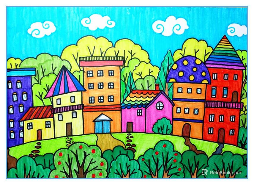 cartoon painting texture