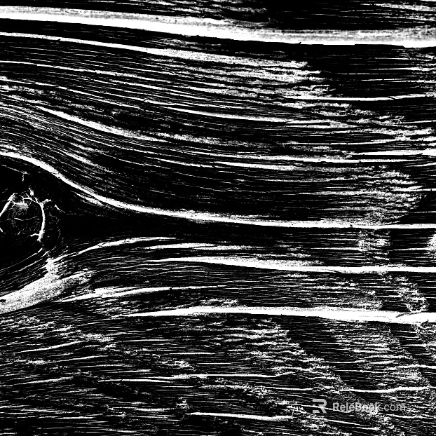 Wood grain black and white bump texture