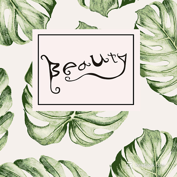 Plant painting texture