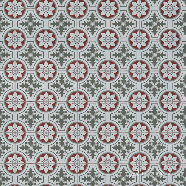 geometric plant pattern pattern tile tile texture