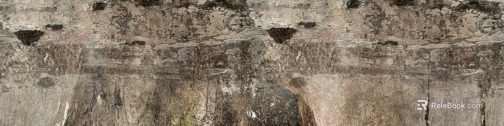 Taupe rubble wall stone texture