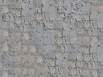 Cement gray concrete wall seamless 3d model