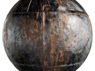 Do old metal PBR texture (ID:ffach090481)