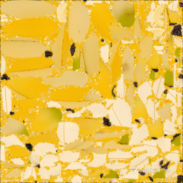 Yellow terrazzo indoor ground texture