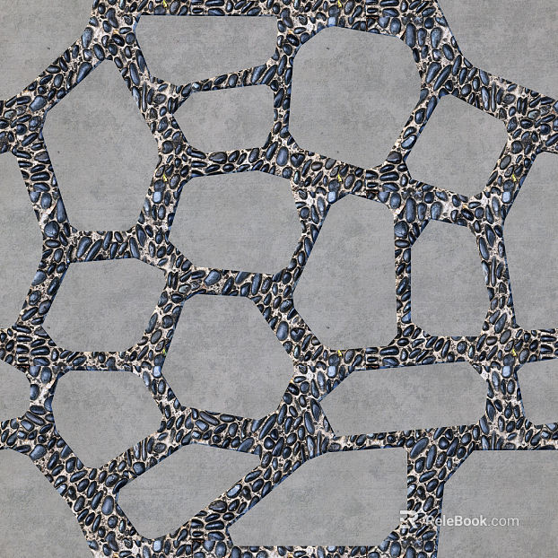 Ice crack crushing ground pavement texture