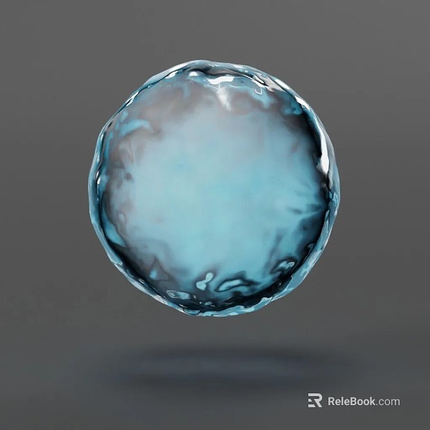 Blue art glass ornaments texture