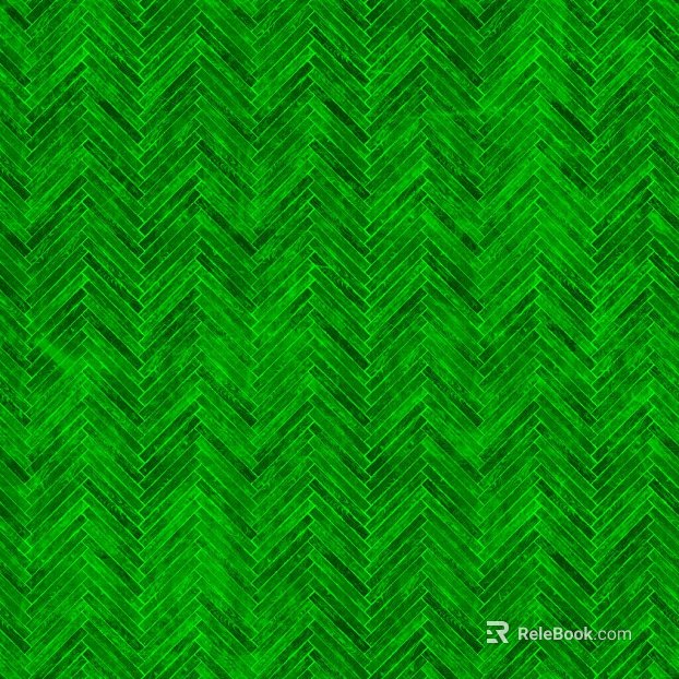 Fluorescent Green Herringbone Wood Tile texture