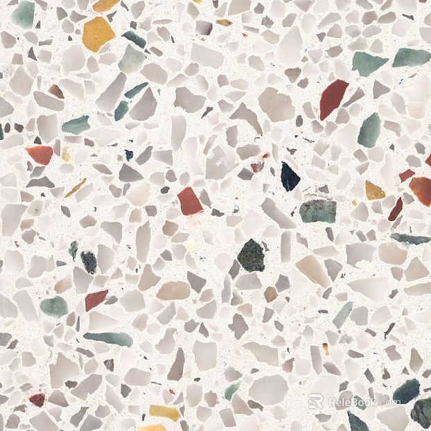 Light color spliced terrazzo texture