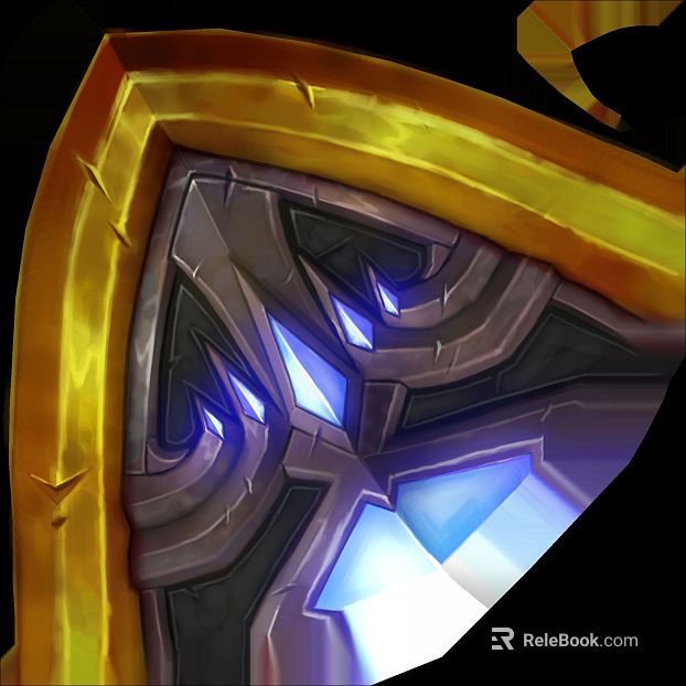 Magic Wind Gold Purple Metal Shield texture